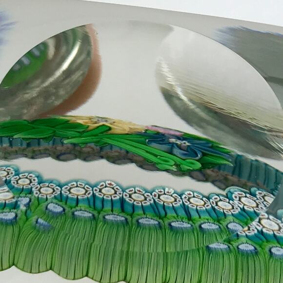 Perthshire 1983E Bouquet Lampwork Flowers Millefiori Faceted Paperweight Cert - Picture 16 of 16
